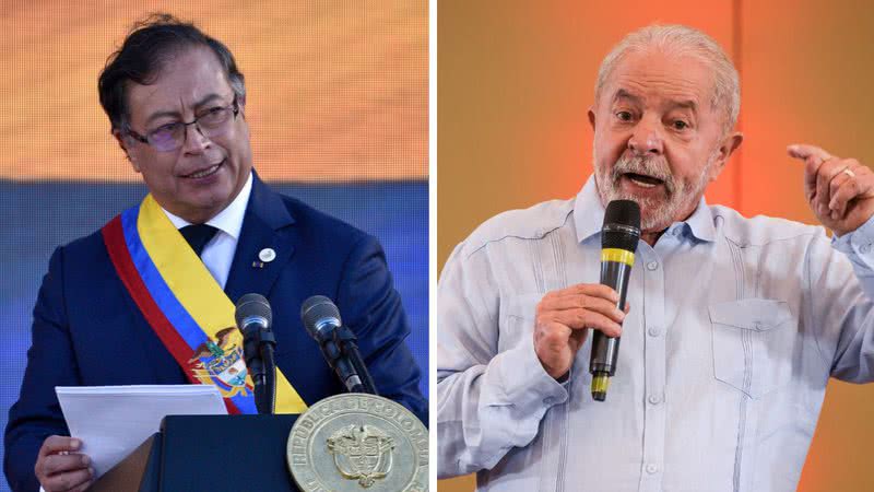 Os presidentes Gustavo Petro e Luís Inácio Lula da Silva - Getty Images