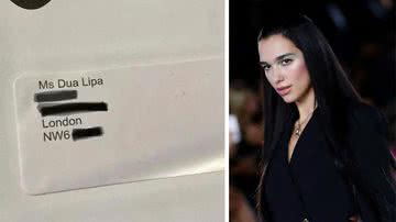 Jornalista recebeu carta endereçada a Dua Lipa - Divulgação / Arquivo pessoal e Getty Images