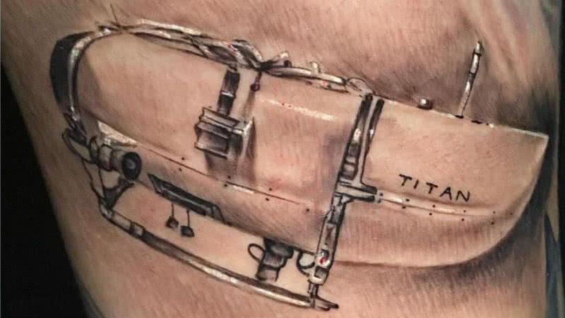 Tatuagem do submarino Titan - Divulgação / Marcelo Venturini / Arquivo Pessoal