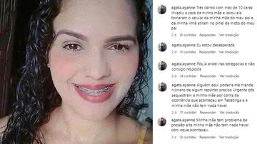 Mulher transmitiu o próprio assassinato - Divulgação/Redes sociais