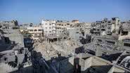 Faixa de Gaza bombardeada por Israel - Getty Images