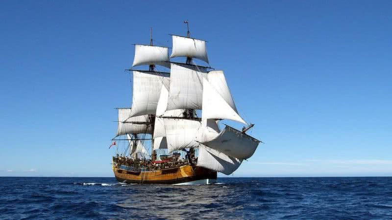 Imagem de uma réplica do navio Endeavour - Divulgação/Museu Marítimo Nacional Australiano