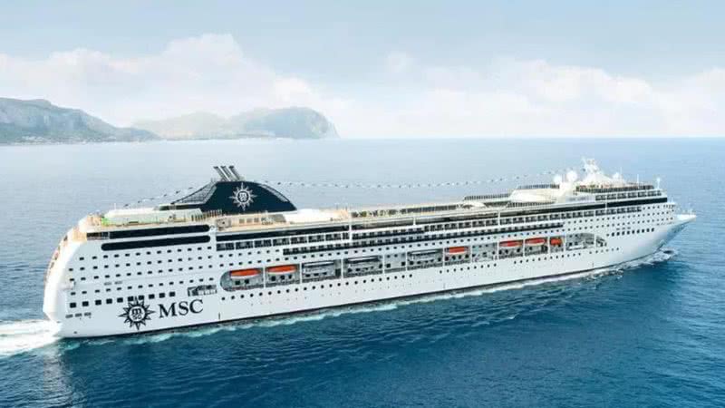 Navio no qual estava o americano - Divulgação/MSC Cruzeiros