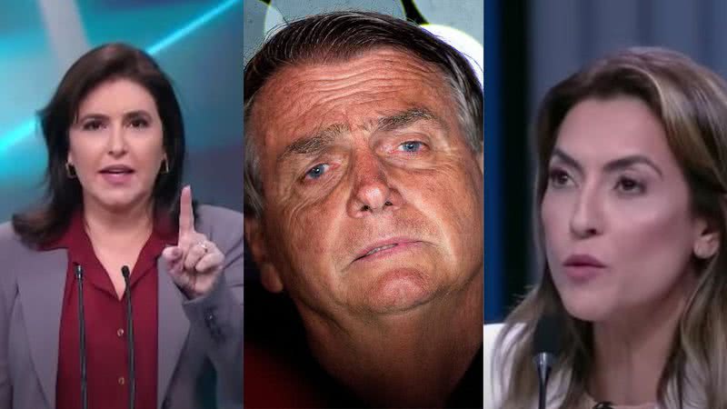 Á esquerda Simone Tebet, ao centro Jair Bolsonaro e à direita Soraya Thronicke - Reprodução/Vídeo/Youtube e Getty Images