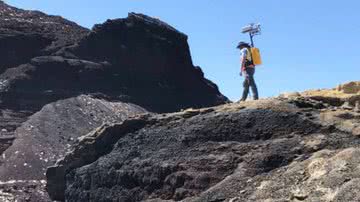 Mochila lunar apresentada pela NASA - Divulgação/ NASA