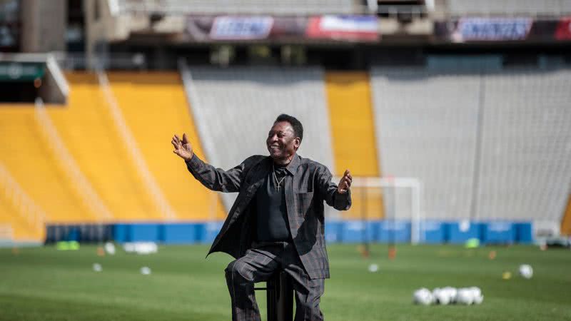 Pele em estádio de Barcelona - Getty Images