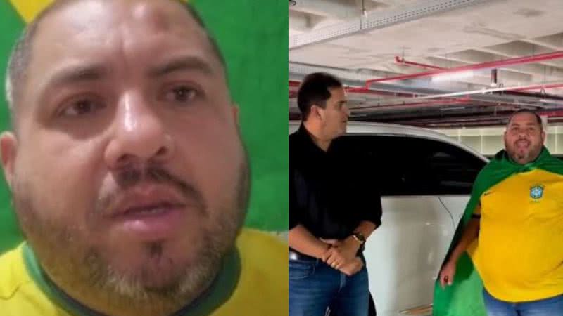 Á esquerda José Hércules da Silva Junior e à direita imagem de Jailton ao lado de José - Reprodução / TikTok