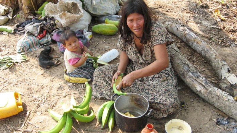 Mulher e criança da tribo Tsimane - Divulgação/Tsimane Health and Life History Project Team