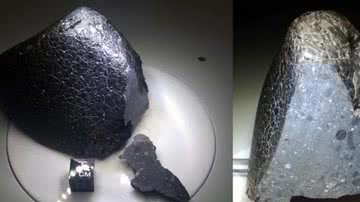 Meteorito nomeado NWA 7034 e apelidado de Black Beauty - Divulgação/ Site NASA