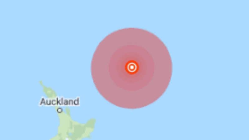 Terremoto localizado na Nova Zelândia - Divulgação / Google Maps