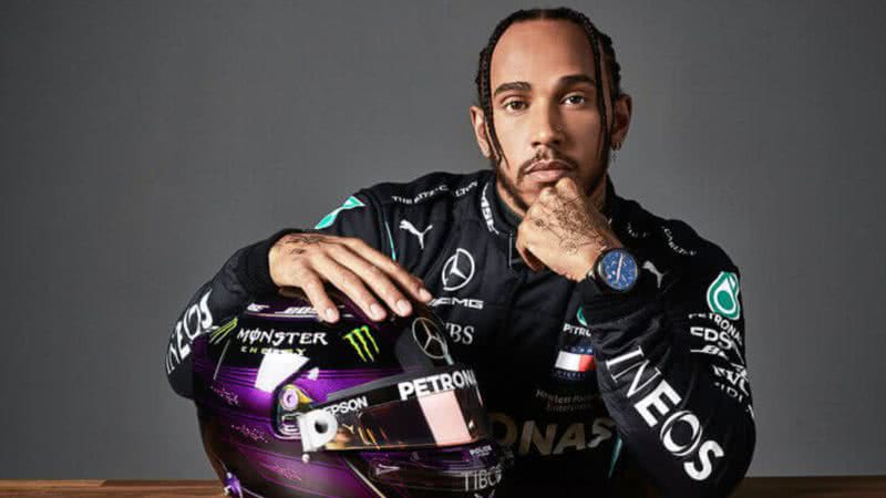 Imagem de divulgação de Lewis Hamilton pela sua equipe, Mercedes-AMG - Divulgação/ Instagram Mercedes @mercedesamgf1