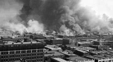 Cidade de Tulsa após o massacre - Wikimedia Commons