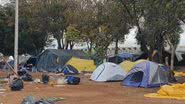 Acampamento bolsonarista em Brasília - Divulgação / TV Globo