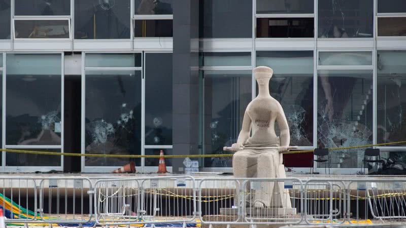 Palácio do Planalto após depredação promovida por bolsonaristas - Getty Images