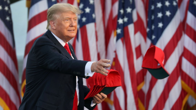 Donald Trump durante o evento - Getty Images