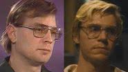 Jeffrey Dahmer na realidade e ficção - Reprodução/Vídeo/Youtube e Divulgação/Netflix