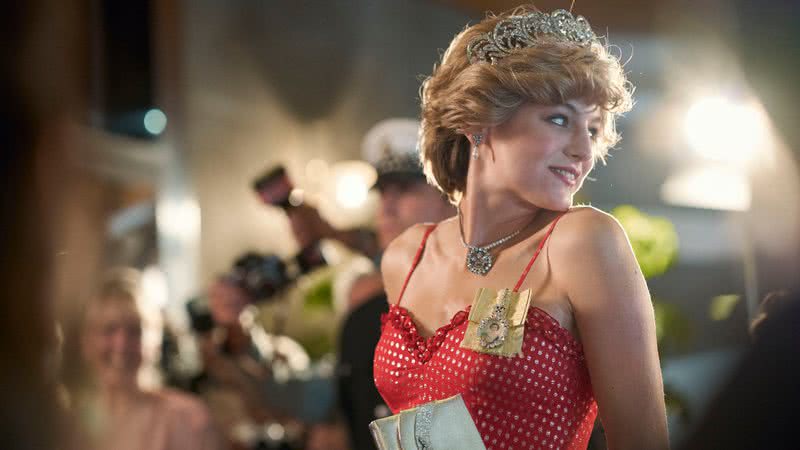 A atriz Emma Corrin interpreta a Princesa Diana em The Crown - Crédito: Divulgação/Netflix