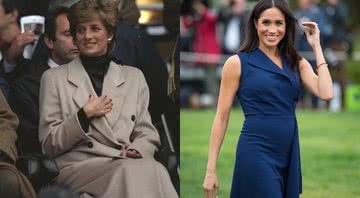 Diana (à esqu.) e Meghan (à dir.) - Getty Images