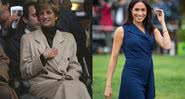 Diana (à esqu.) e Meghan (à dir.) - Getty Images