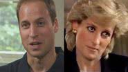 Príncipe William (à esqu.) e Diana Spencer (à dir.) - Reprodução/Vídeo/Youtube