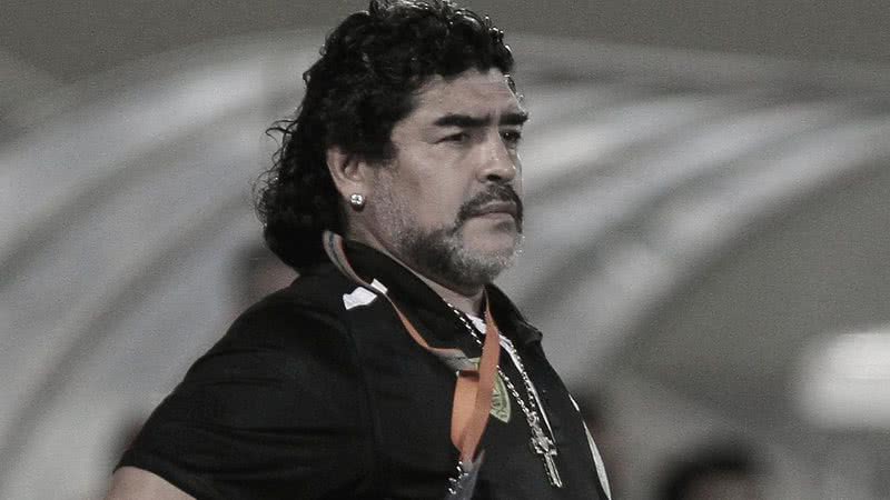 Maradona atuando como treinador - Wikimedia Commons