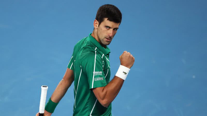 Fotografia do tenista Novak Djokovic - Getty Images