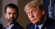 Donald Trump Jr. e o pai, Donald Trump, ex-presidente dos EUA - Getty Images