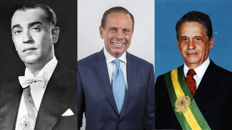 Em ordem: Juscelino Kubitschek, João Doria e FHC - Fundação FHC, Arquivo Nacional e Governo do Estado de São Paulo