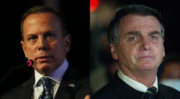 João Doria (à esqu.) e Bolsonaro (à dir.) - Divulgação/ Rovena Rosa/ Agência Brasil e Getty Images