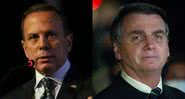 João Doria (à esqu.) e Bolsonaro (à dir.) - Divulgação/ Rovena Rosa/ Agência Brasil e Getty Images