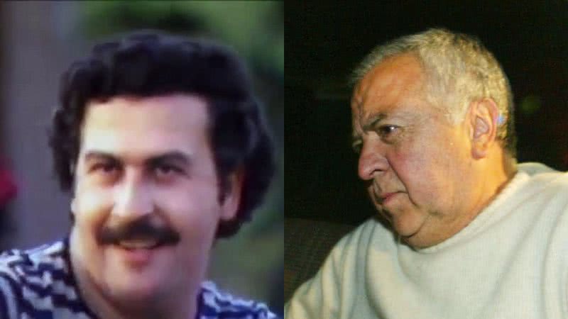 Montagem mostrando Gilberto Orejuela e Pablo Escobar - Getty Images e Divulgação/Vídeo