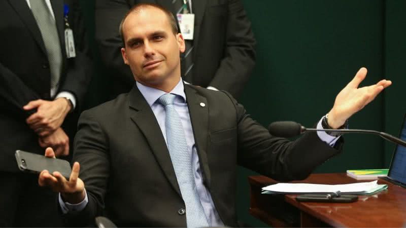 Fotografia de Eduardo Bolsonaro em 2018 - Divulgação/ Fabio Rodrigues / Agência Brasil