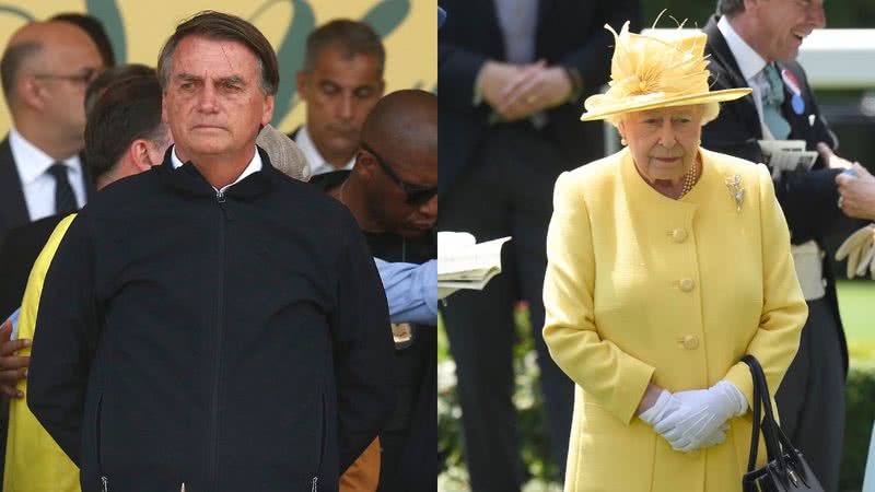 Montagem de Bolsonaro com Elizabeth - Getty Images