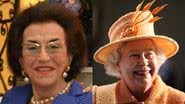 Renata da Cunha Bueno Mellão (esq.) e rainha Elizabeth II (dir.) - Divulgação/ Arquivo Pessoal e Getty Images