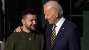 Volodimir Zelenski e Joe Biden, respectivamente - Getty Images