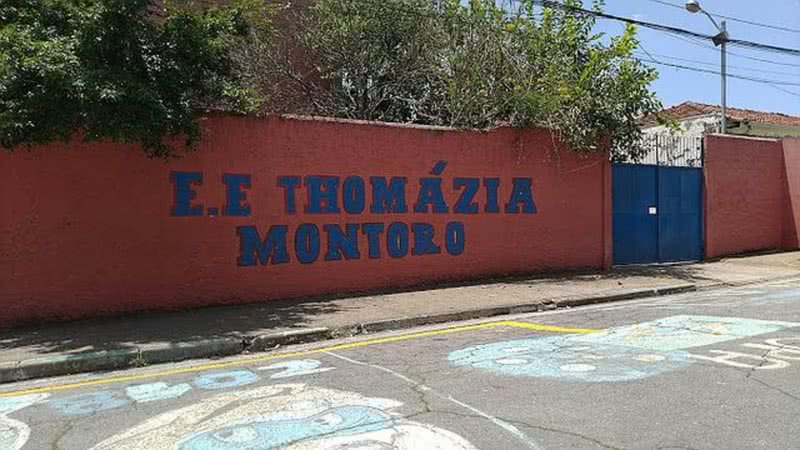 Fachada da escola Thomazia Montoro - Reprodução/Vídeo