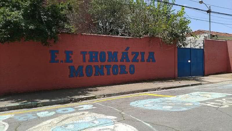 Fachada da escola Thomazia Montoro - Reprodução / Vídeo