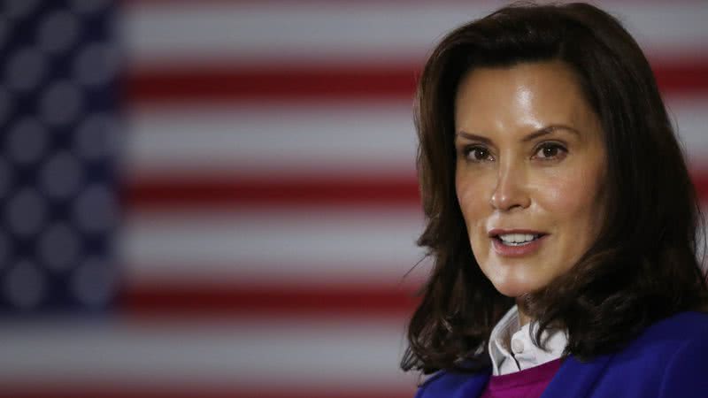 Gretchen Whitmer, governadora de Michigan, EUA, pelo Partido Democrata - Getty Images