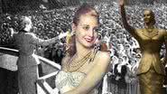 Colagem com diferentes imagens de Evita Perón - Domínio Público