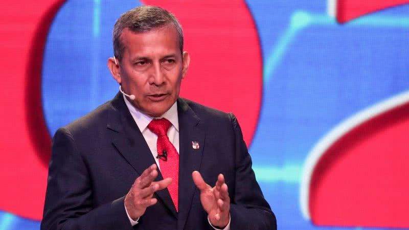 Ollanta Humala enquanto tentava retornar à presidência nas eleições de 2021 no país - Getty Images