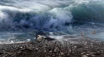 Imagem ilustrativa de um Tsunami - Pixabay