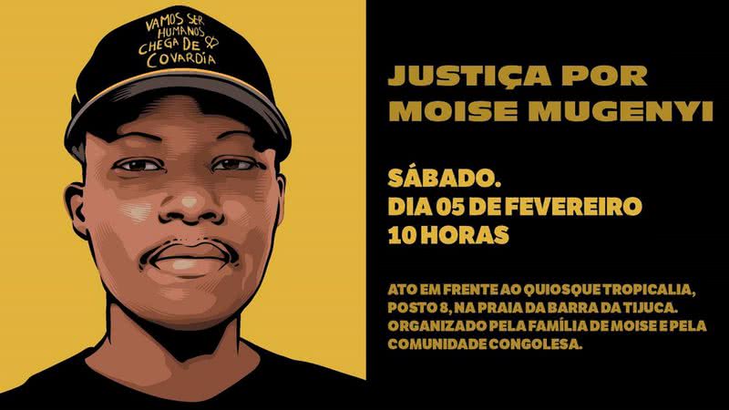 Cartaz feito para o ato no Rio - Divulgação/ Redes Sociais