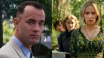 Cenas de ‘Forrest Gump’ e ‘Um lugar silencioso’ - Divulgação/Paramount Pictures