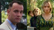 Cenas de ‘Forrest Gump’ e ‘Um lugar silencioso’ - Divulgação/Paramount Pictures