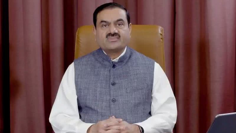 Gautam Adani em entrevista - Reprodução/Vídeo