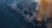 Imagem de incêndio nas Candeias do Jamari, em agosto de 2019 - Getty Images