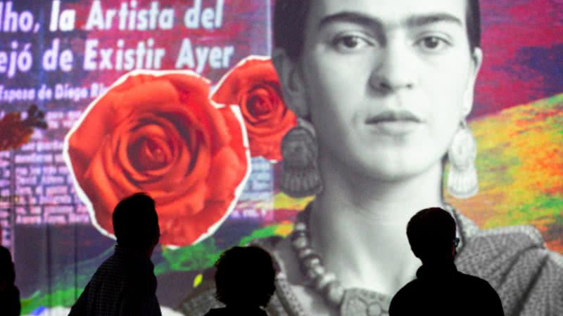 Registro da exposição imersiva sobre Frida Kahlo - 'Frida Kahlo, a Vida de um Ícone'