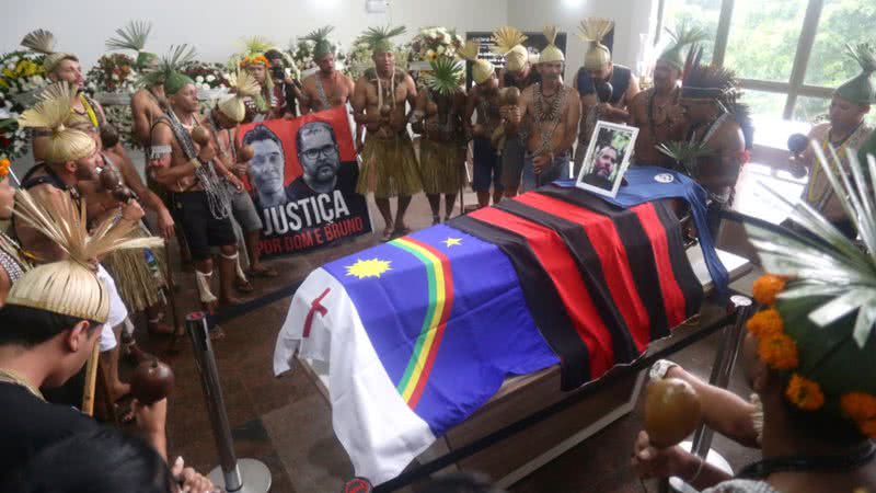 Funeral do indigenista Bruno Pereira - Anderson Stevens/Getty