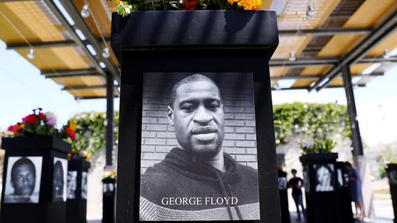 Homenagem à George Floyd, em San Diego - Getty Images