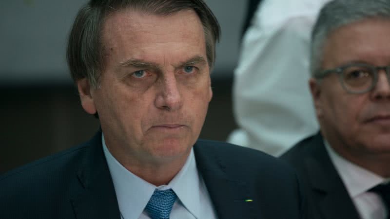 Jair Bolsonaro em coletiva - Getty Images